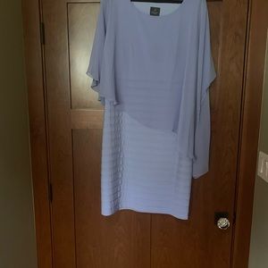 Adrianna Papell 18W Asymmetrical dress in light blue. Only worn once.
